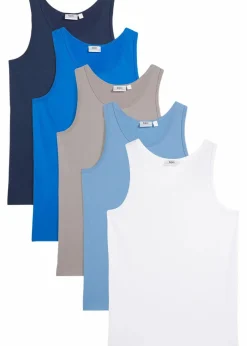 Unterhemd mit weicher Baumwolle (5er Pack)|bonprix New