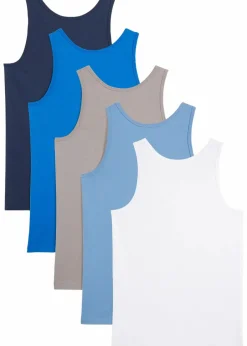 Unterhemd mit weicher Baumwolle (5er Pack)|bonprix New