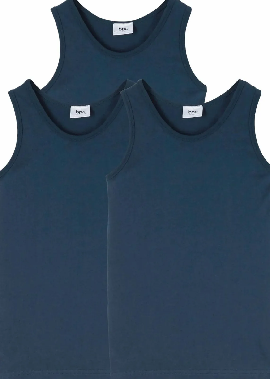 Unterhemd mit weicher Bio-Baumwolle (3er-Pack)|bonprix New