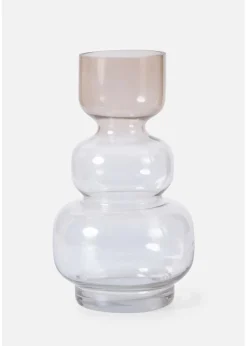 bonprix Wohnaccessoires|Vase braun/klar