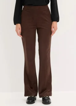 Velourslederimitat Flared Hose|bonprix Outlet