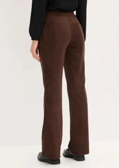 Velourslederimitat Flared Hose|bonprix Outlet