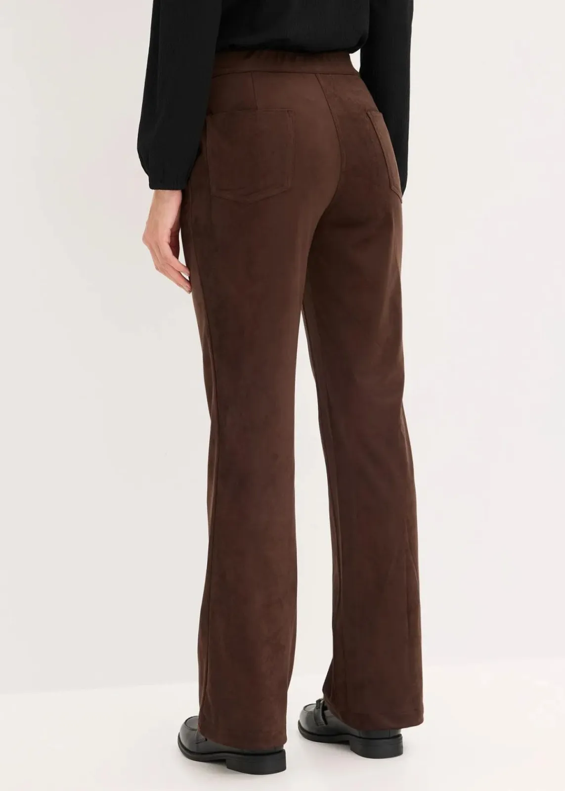 Velourslederimitat Flared Hose|bonprix Outlet