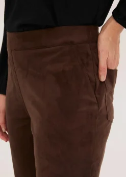 Velourslederimitat Flared Hose|bonprix Outlet