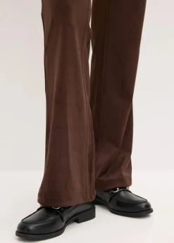 Velourslederimitat Flared Hose|bonprix Outlet