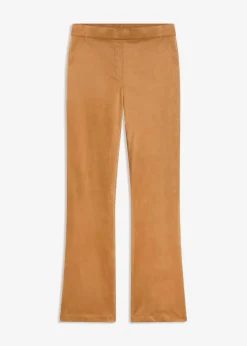 Velourslederimitat Flared Hose|bonprix New