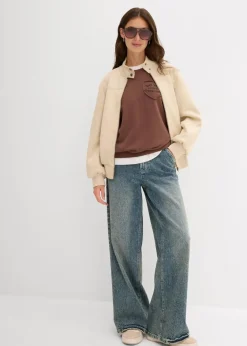 Velourslederimitat-Jacke|bonprix New