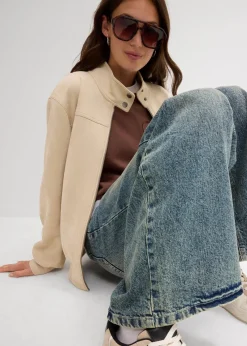 Velourslederimitat-Jacke|bonprix New