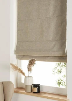 bonprix Fensterverdunkelung|Fensterverdunkelung|Verdunkelungs-Faltrollo schnurlos taupe