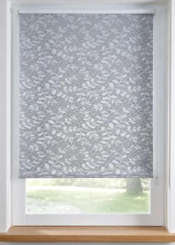 bonprix Fensterverdunkelung|Fensterverdunkelung|Verdunkelungsrollo Jacquard grau