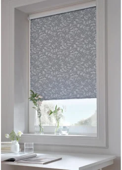 bonprix Fensterverdunkelung|Fensterverdunkelung|Verdunkelungsrollo Jacquard grau