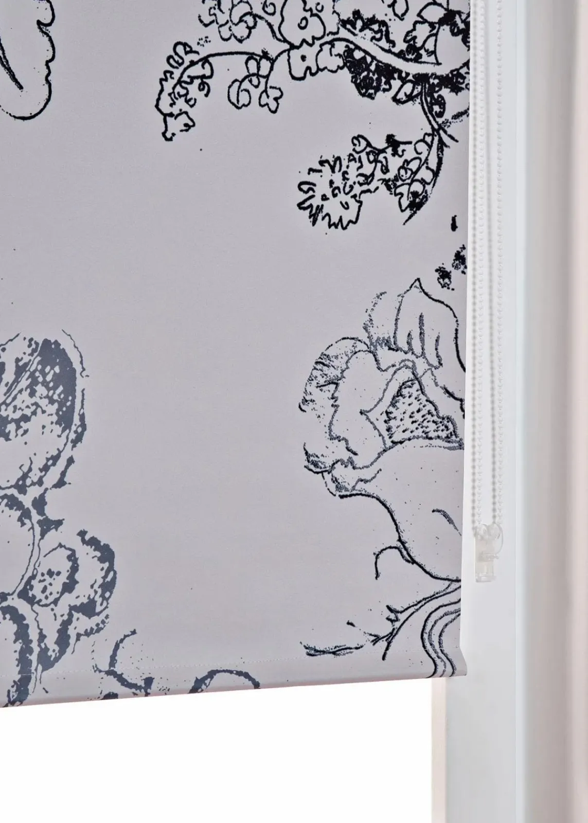 bonprix Fensterverdunkelung|Fensterverdunkelung|Verdunkelungsrollo mit Druck creme/mauve/grau