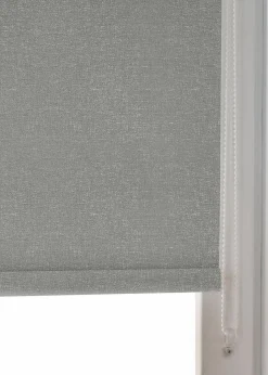 bonprix Fensterverdunkelung|Fensterverdunkelung|Verdunkelungsrollo mit Struktur dunkelgrau