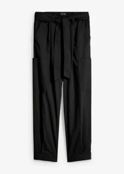 bonprix Bekleidung·Kleider|Hosen|Verkürzte Cargo-Hose schwarz