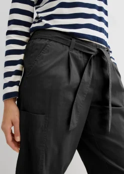 bonprix Bekleidung·Kleider|Hosen|Verkürzte Cargo-Hose schwarz