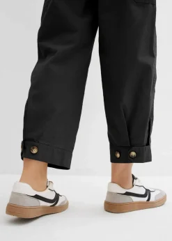 bonprix Bekleidung·Kleider|Hosen|Verkürzte Cargo-Hose schwarz