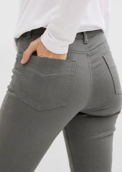 bonprix Bekleidung·Kleider|Hosen|verkürzte Twill-Hose eukalyptusgrün