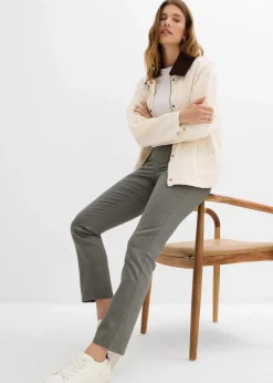 bonprix Bekleidung·Kleider|Hosen|verkürzte Twill-Hose eukalyptusgrün