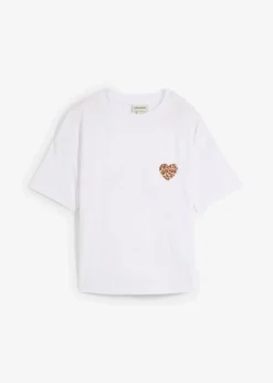 Verkürztes Shirt mit überschnittener Schulter|bonprix Outlet