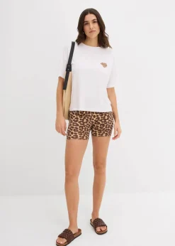 Verkürztes Shirt mit überschnittener Schulter|bonprix Outlet