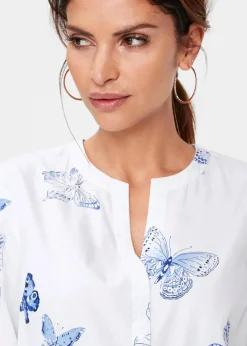 Viskose Bluse bedruckt|bonprix Hot