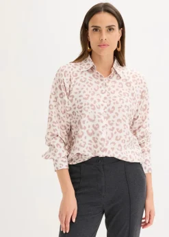 Viskose- Bluse mit Fledermausärmeln|bonprix Discount