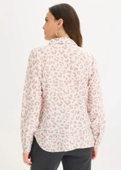 Viskose- Bluse mit Fledermausärmeln|bonprix Discount