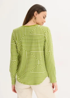 Viskose Langarmshirt|bonprix