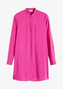 bonprix Blusen & Tuniken|Nachhaltigere Materialien|Viskose Longbluse fuchsia