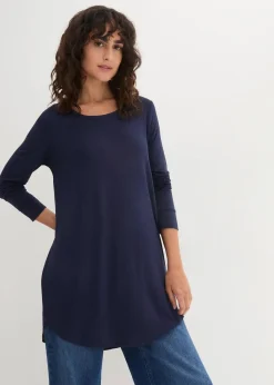 Viskose Longshirt, Langarm|bonprix New