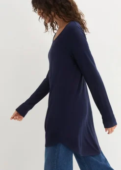 Viskose Longshirt, Langarm|bonprix New