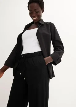 bonprix Bekleidung·Kleider|Hosen|Viskose Schlupfhose schwarz