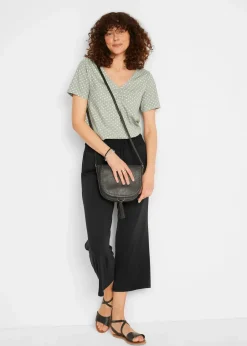 bonprix Bekleidung·Kleider|Hosen|Viskose-Jersey-Hose schwarz