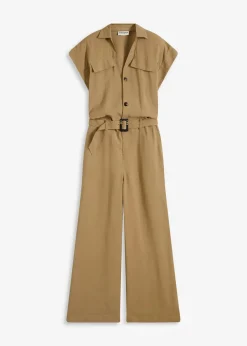 Viskose-Jumpsuit mit Bindeband|bonprix