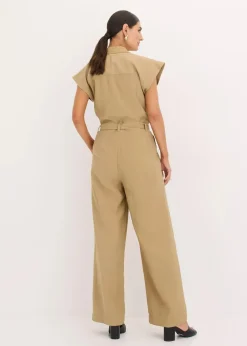 Viskose-Jumpsuit mit Bindeband|bonprix