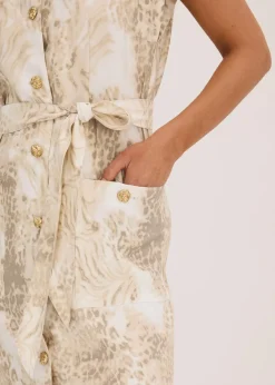 Viskose-Kleid mit Bindeband (2-tlg.Set)|bonprix Online