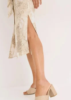 Viskose-Kleid mit Bindeband (2-tlg.Set)|bonprix Online