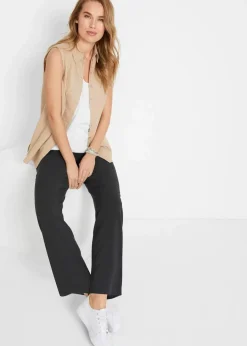 bonprix Bekleidung·Kleider|Hosen|Viskose-Schlupfhose mit Bequembund schwarz