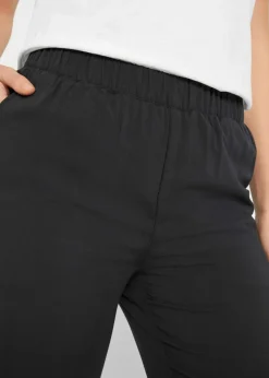 bonprix Bekleidung·Kleider|Hosen|Viskose-Schlupfhose mit Bequembund schwarz