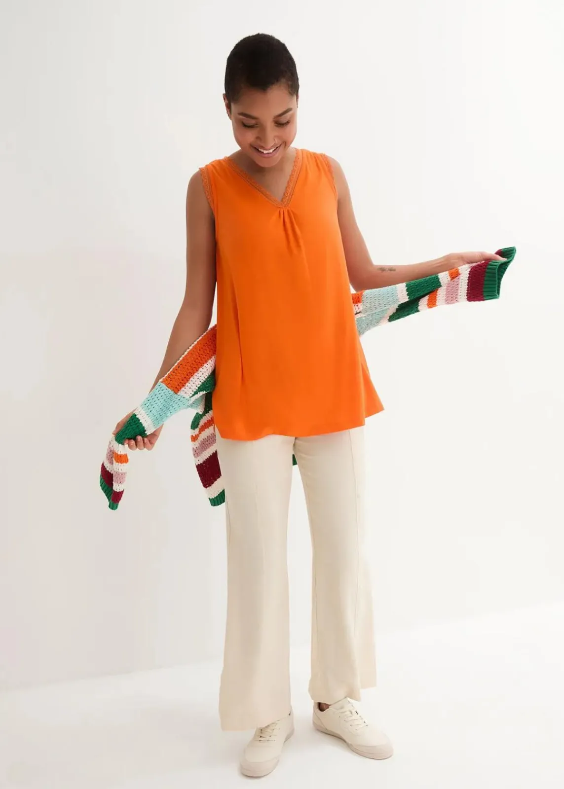 Viskose-Top mit Spitze|bonprix Best