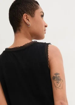 Viskose-Top mit Spitze|bonprix Online