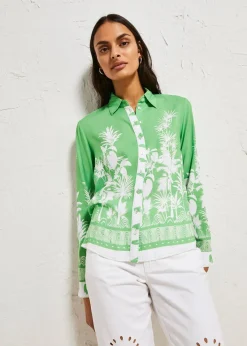 Vokuhila-Bluse aus fließender Viskose|bonprix Discount