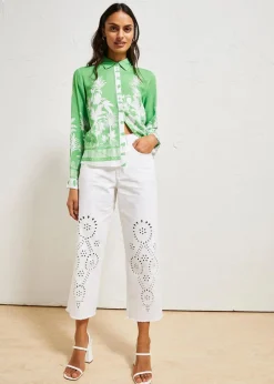 Vokuhila-Bluse aus fließender Viskose|bonprix Discount