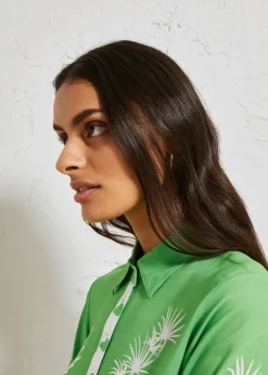 Vokuhila-Bluse aus fließender Viskose|bonprix Discount