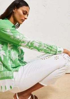 Vokuhila-Bluse aus fließender Viskose|bonprix Discount