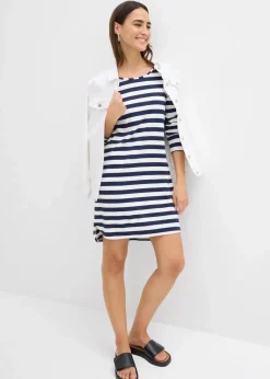 Vokuhila-Kleid aus schwerer reiner Baumwolle|bonprix Best