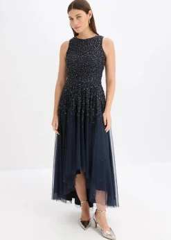 Vokuhila-Kleid mit Pailettenstickerei|bonprix Outlet
