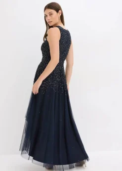 Vokuhila-Kleid mit Pailettenstickerei|bonprix Outlet