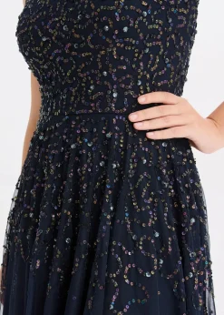 Vokuhila-Kleid mit Pailettenstickerei|bonprix Outlet