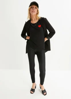 Vokuhila-Shirt aus fließendem Viskosemix|bonprix Sale